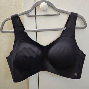 Honeylove V-Neck Black Pullover Bra Wireless 2X Removable Pads